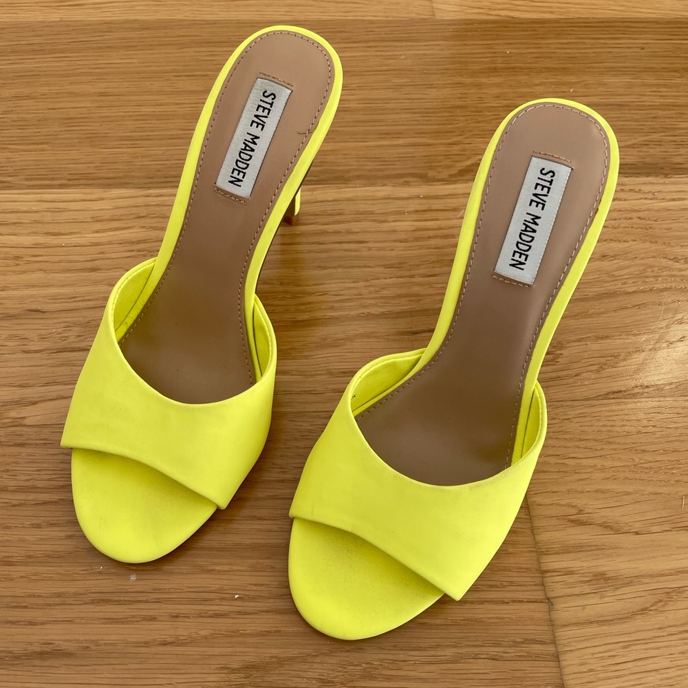 Steve Madden Neon Yellow Heels